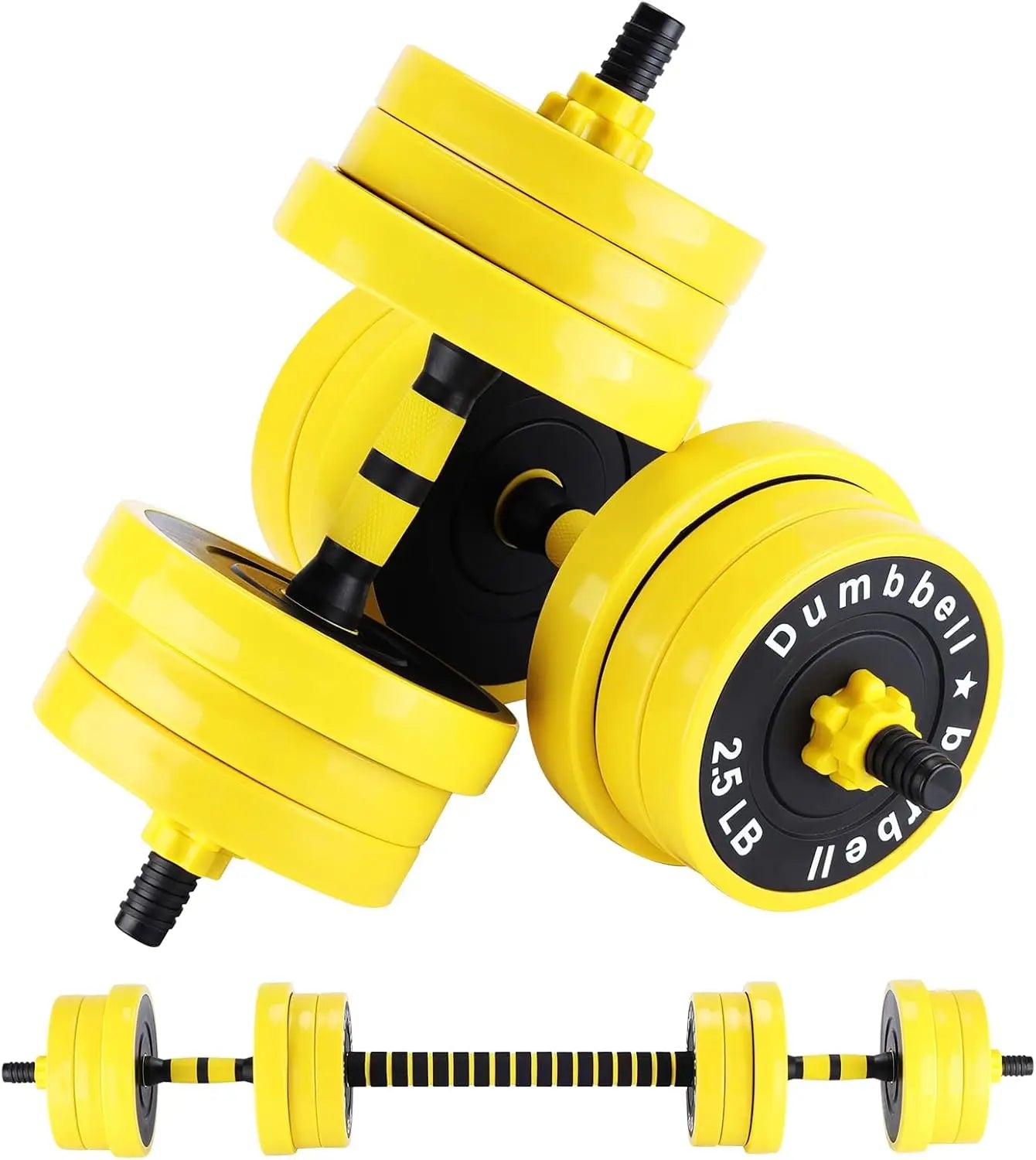 HiMISS 2-In-1 Adjustable Dumbbell Set For Home Gym