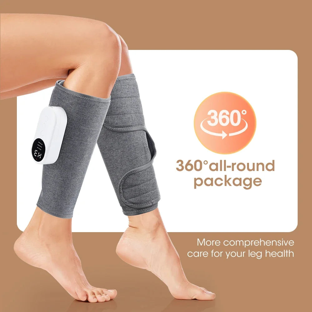 360° Leg Massager With Air Compression And Heat Therapy