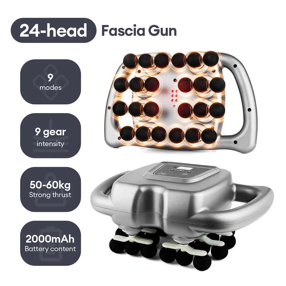 Foreverlily 16 Head Fascia Gun High Frequency Massager