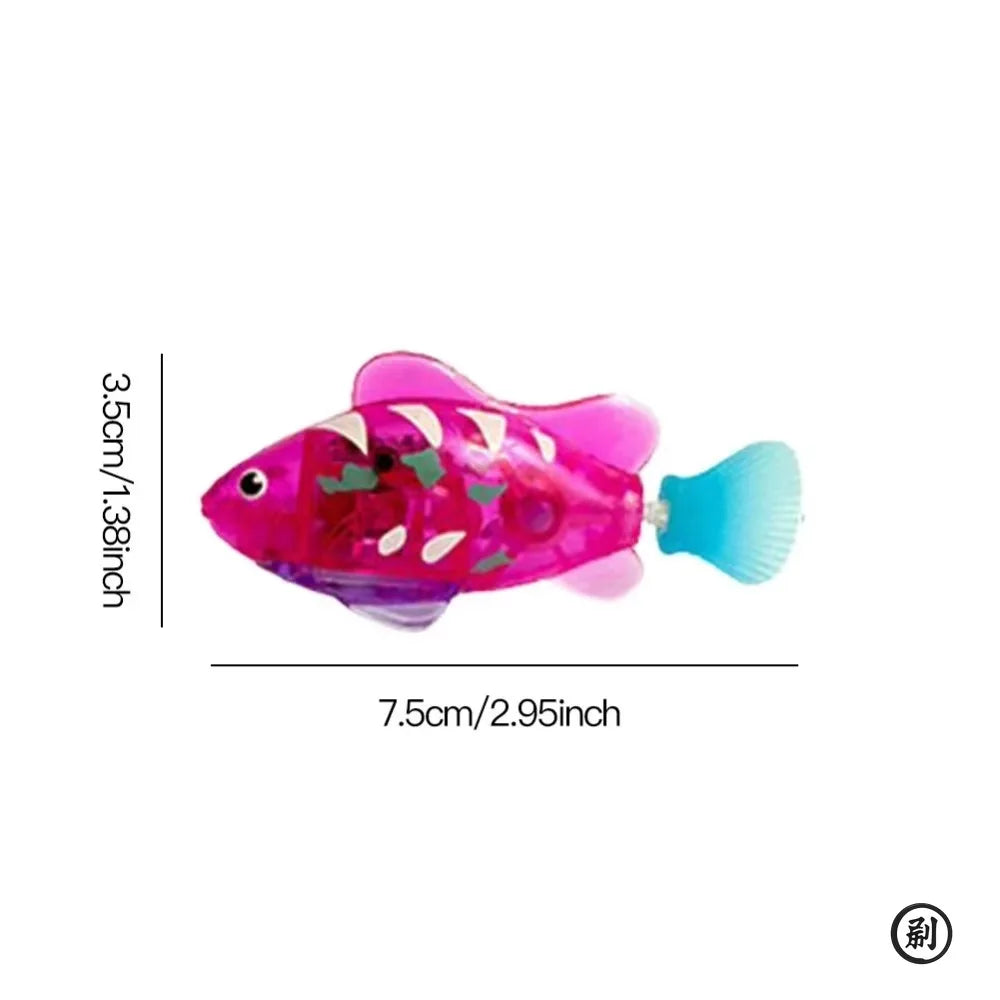 LED Inductive Interactive Cat Swimming Robot Fish Toy