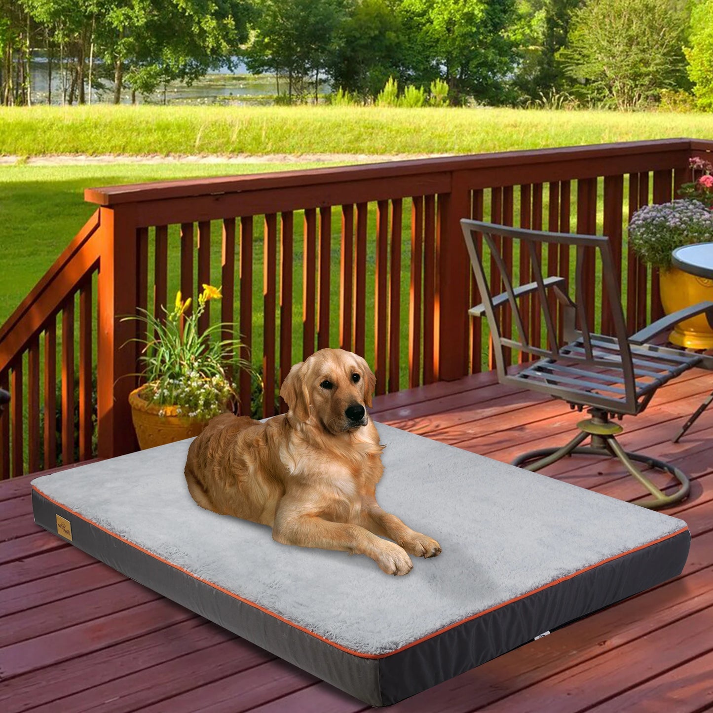 Dog Pet Bed  Large Padded Orthopedic Dog Bed Foam Cushion Pets Pillow Bed with Washable Cover