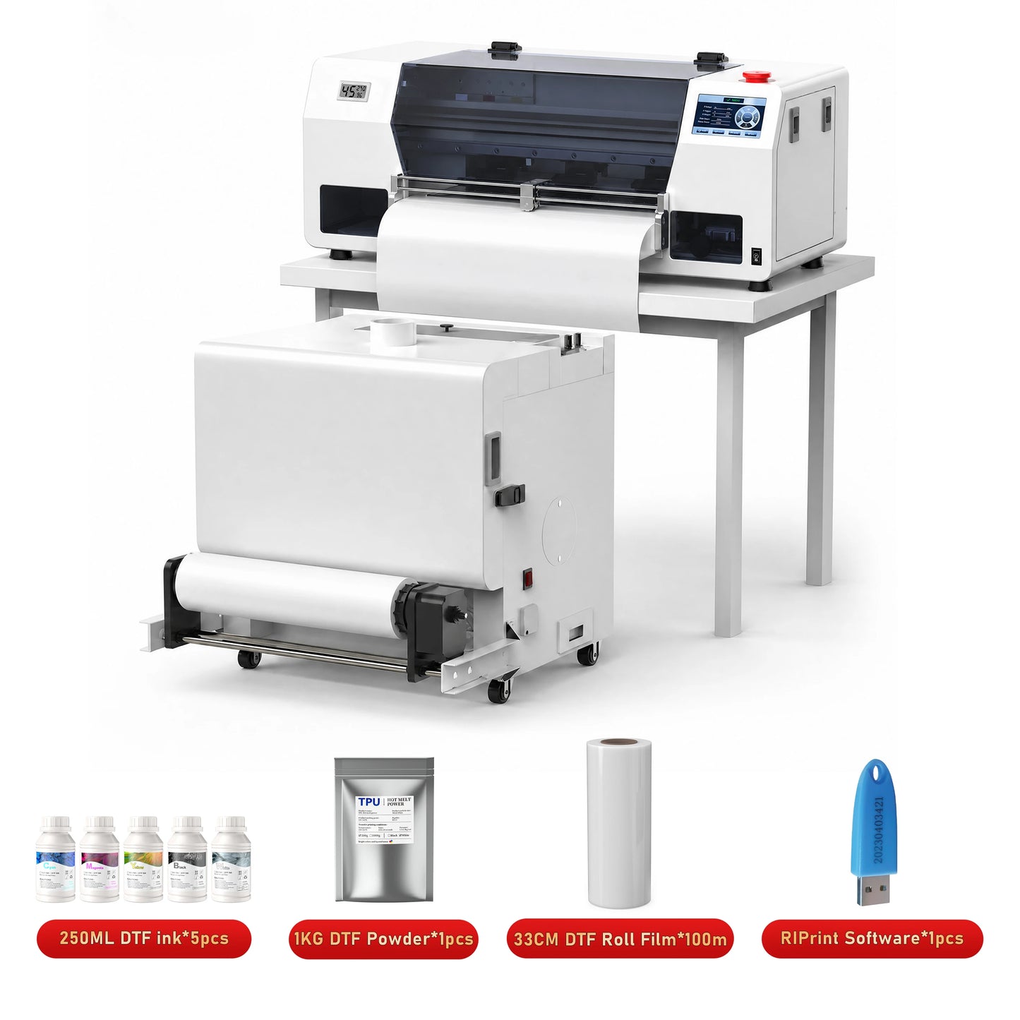 Miflame A3 Plus XP600 DTF Printer Direct To Film For Garments