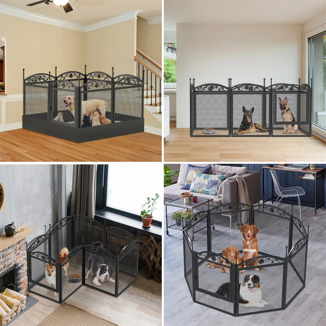 BINGOPAW 8 Panel Heavy Duty Dog Playpen For Indoor Outdoor Use