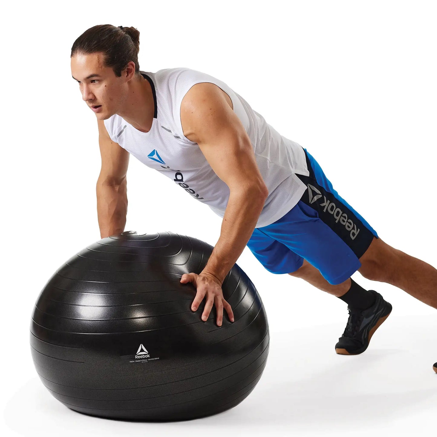 Weighted Stability Ball With Pump and Exercise Guide