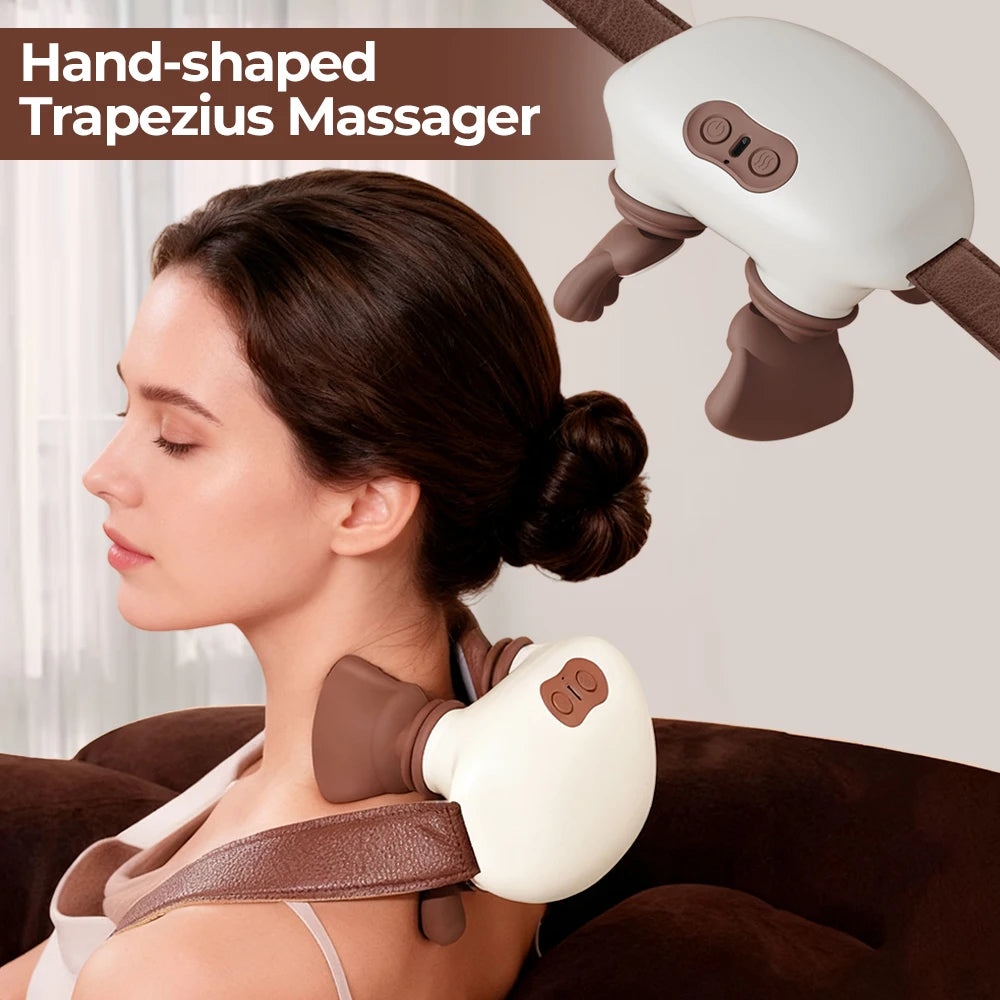 Foreverlily Bionic Neck Massager Kneading Back And Shoulder Massage
