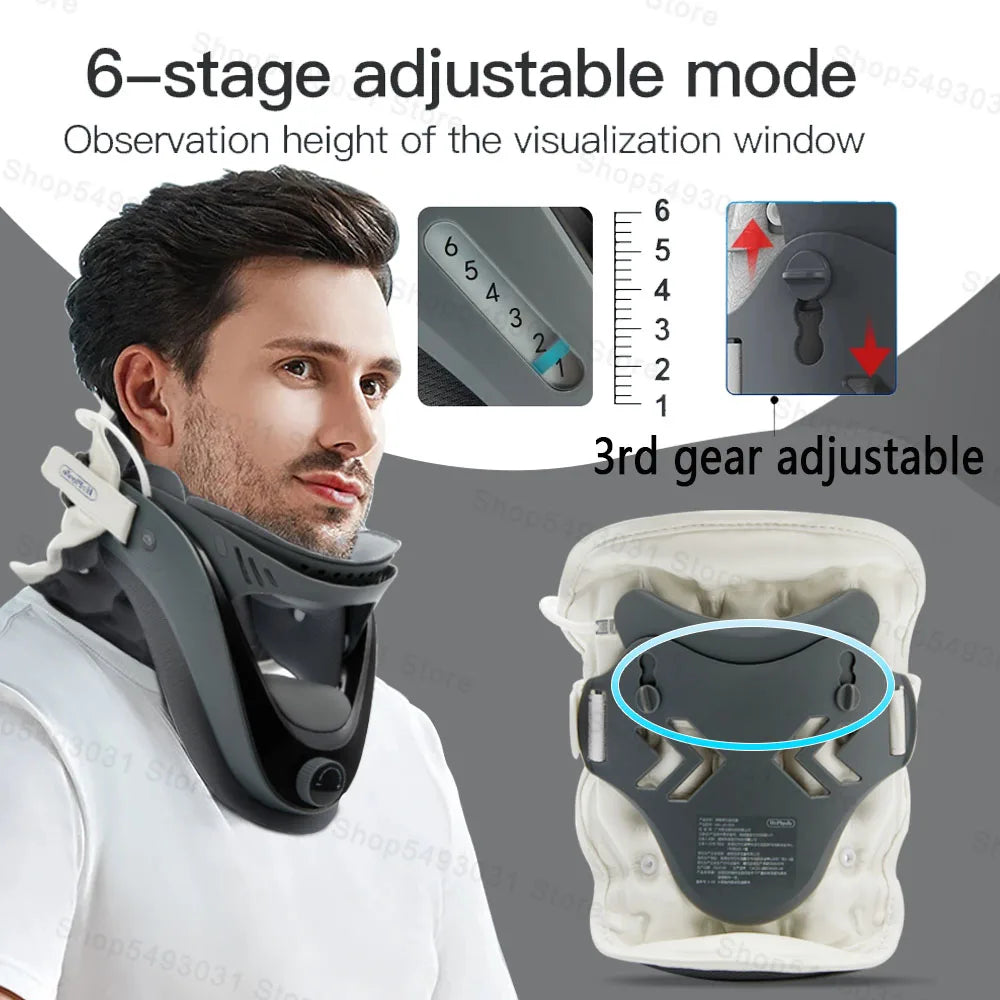 Cervical Neck Traction Device for Home Use Adjustable Support