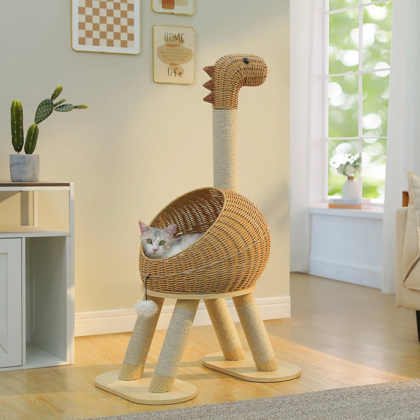 PAWZ Road CN Dinosaur Cat Tree Tower With Scratching Post