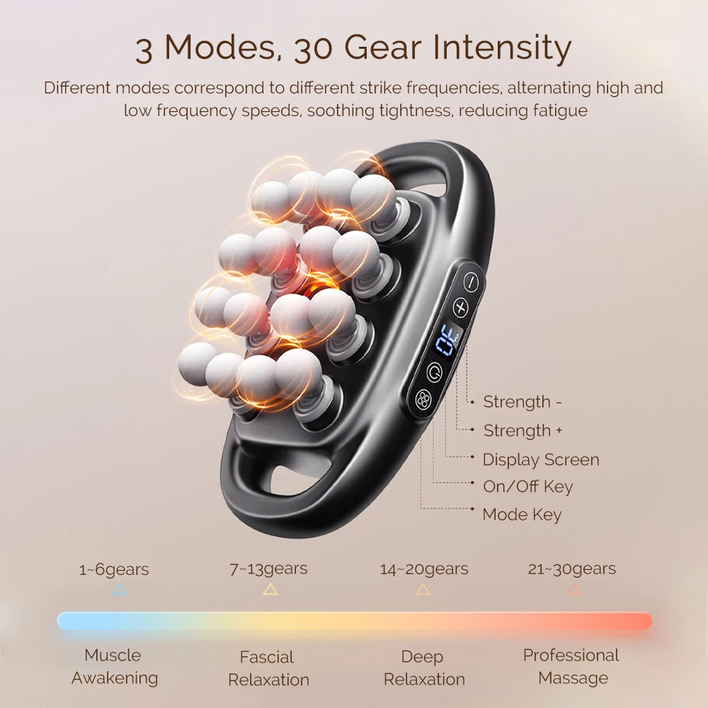 Foreverlily 16 Head Fascia Gun High Frequency Massager