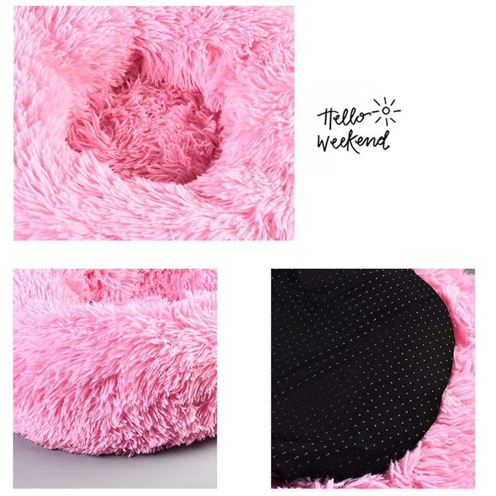 Premium Ultra Soft Round Pet Bed For Dogs And Cats