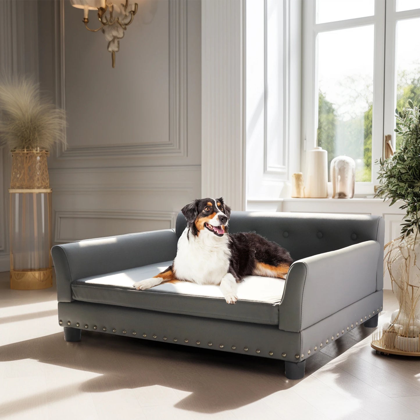 BINGOPAW Elevated Dog Sofa Bed Waterproof Durable Comfort