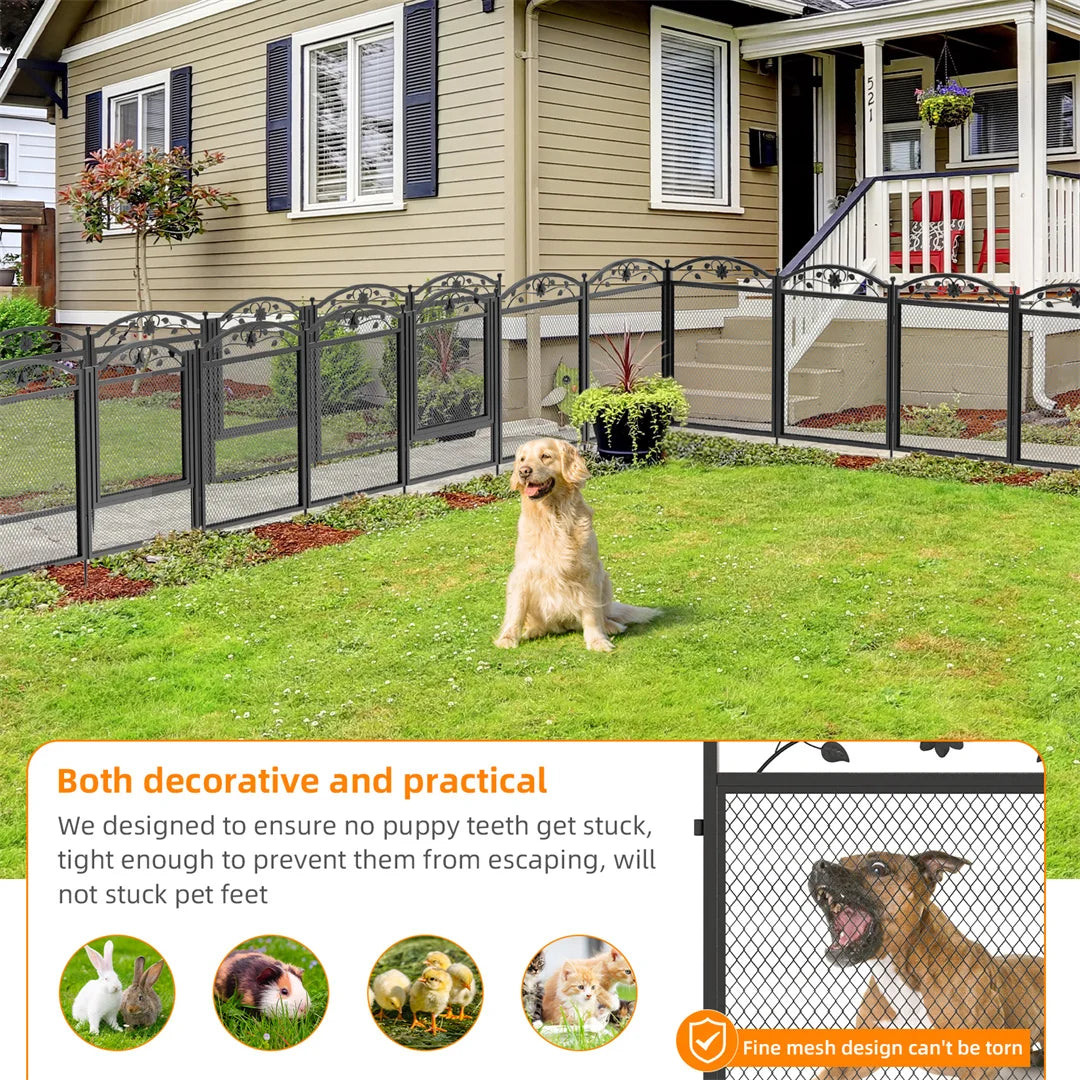 BINGOPAW 8 Panel Heavy Duty Dog Playpen For Indoor Outdoor Use