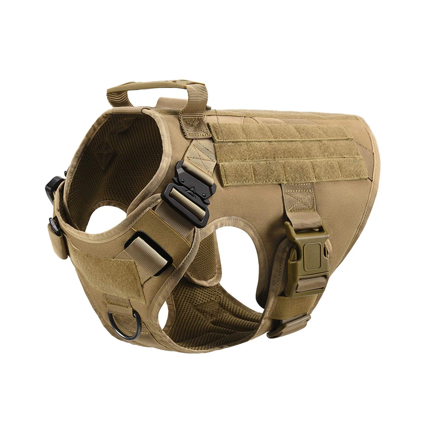 Tactical Dog Harness Vest With Molle Pouches For German Shepherd Training