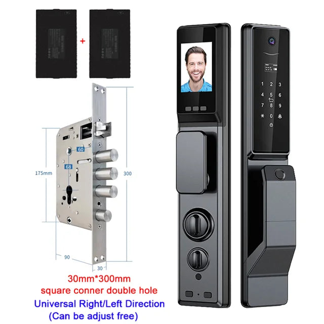 YKESDL Waterproof Outdoor Smart Lock With Camera AluminiumAlloy WiFi Alexa