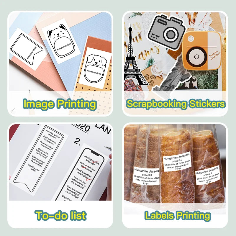 DOLEW Thermal Sticker Paper Roll For Mini Label Makers