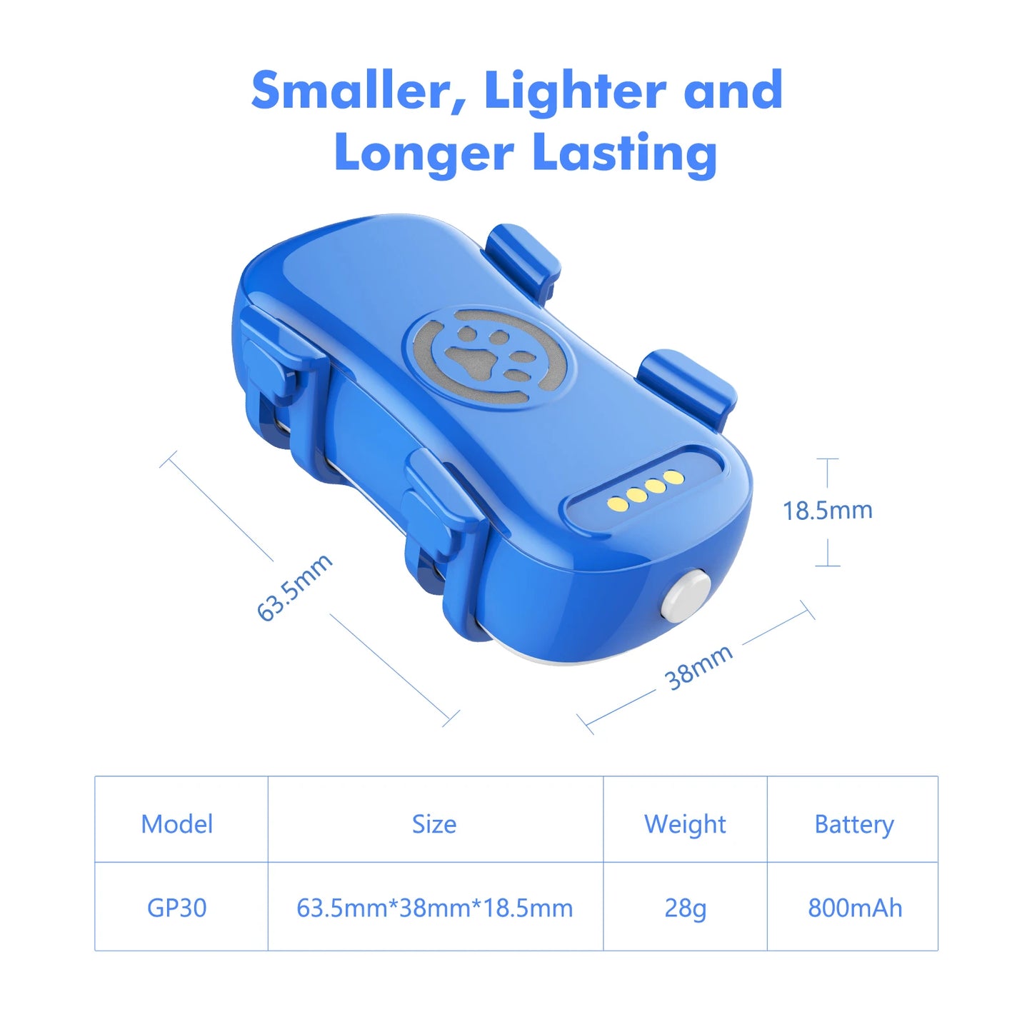 WANWAYTECH GPS Pet Tracker For Dogs And Cats Real-Time Tracking