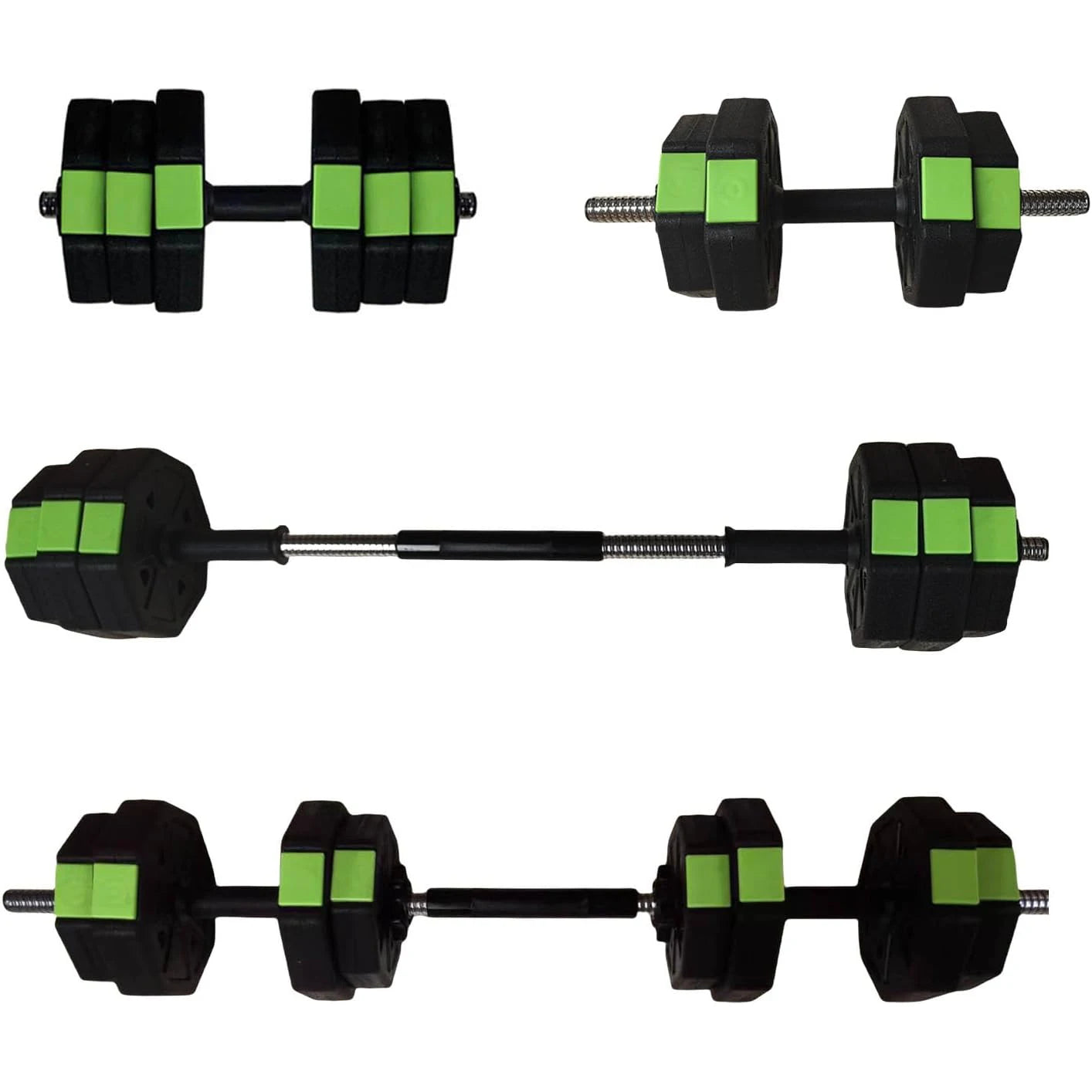 HiMISS 2 In 1 Adjustable Dumbbell Set With Iron Handle For Home Gym