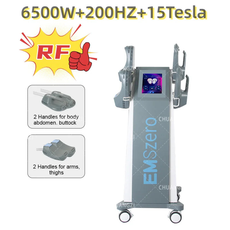 Emszero 6500W RF Muscle Carving Machine Pro NEO 5 Handles
