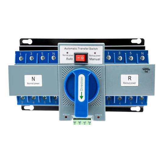 4P 63A Pro Dual Power Automatic Transfer Switch | Generator Backup Power Controller
