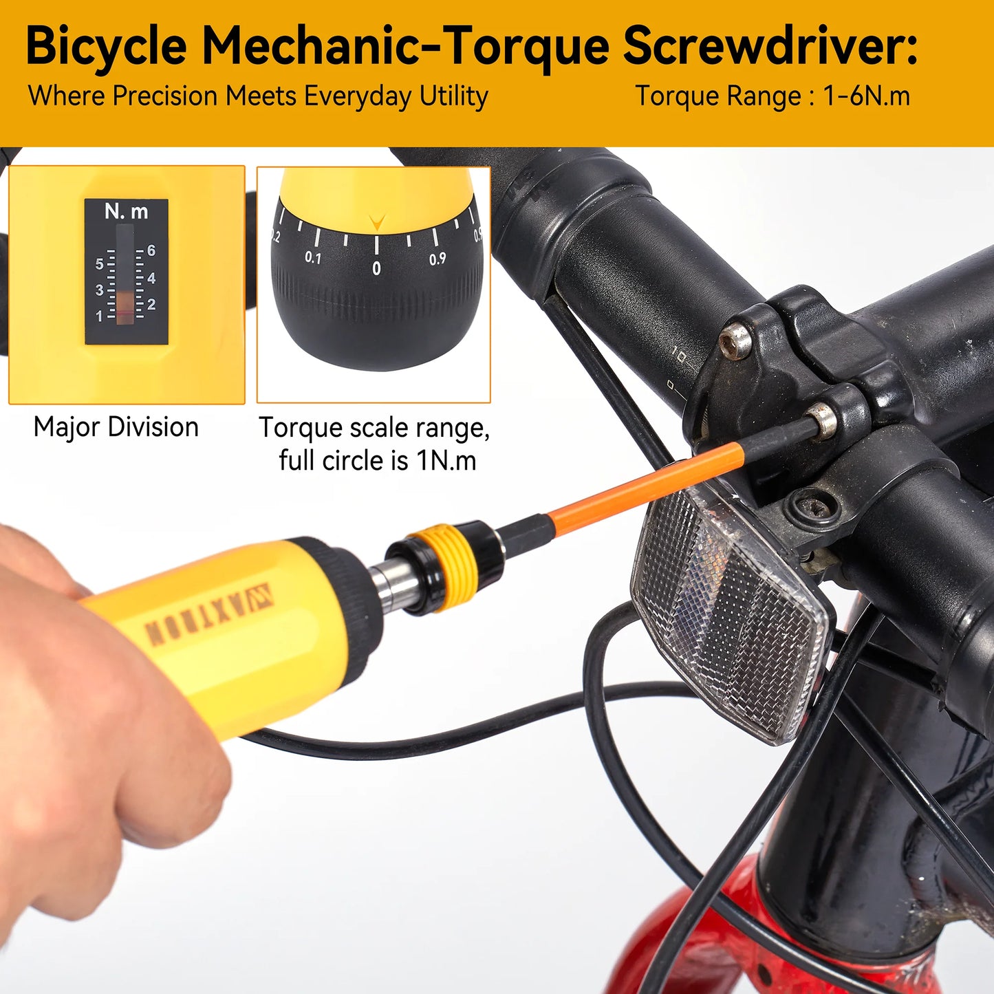Waxtron Precision Torque Screwdriver Set With Bits For Bicycles