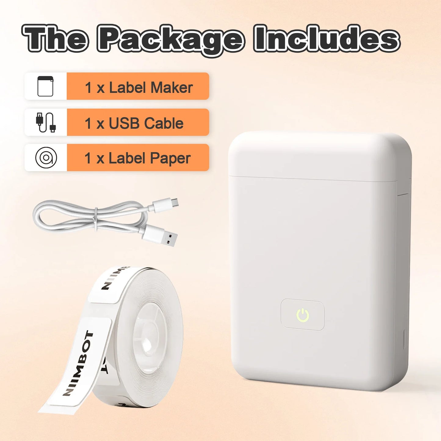 Mini Portable Thermal Label Printer Bluetooth Label Maker For Office