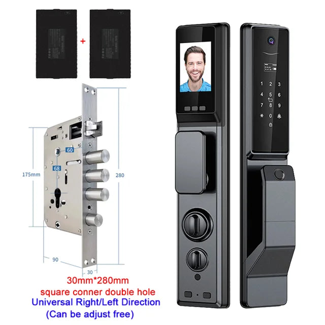 YKESDL Waterproof Outdoor Smart Lock With Camera AluminiumAlloy WiFi Alexa