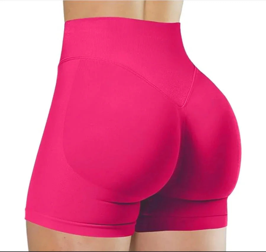 Summer High Waisted Yoga Shorts For Women Workout Fitness