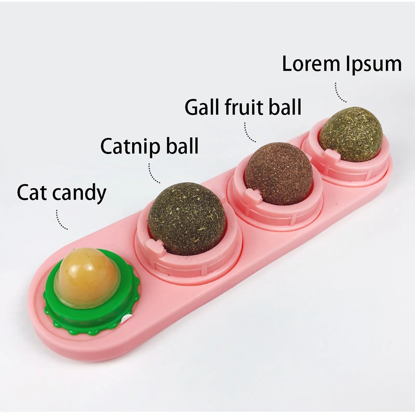 Catnip Rotating Interactive Teething Toy For Cats Play