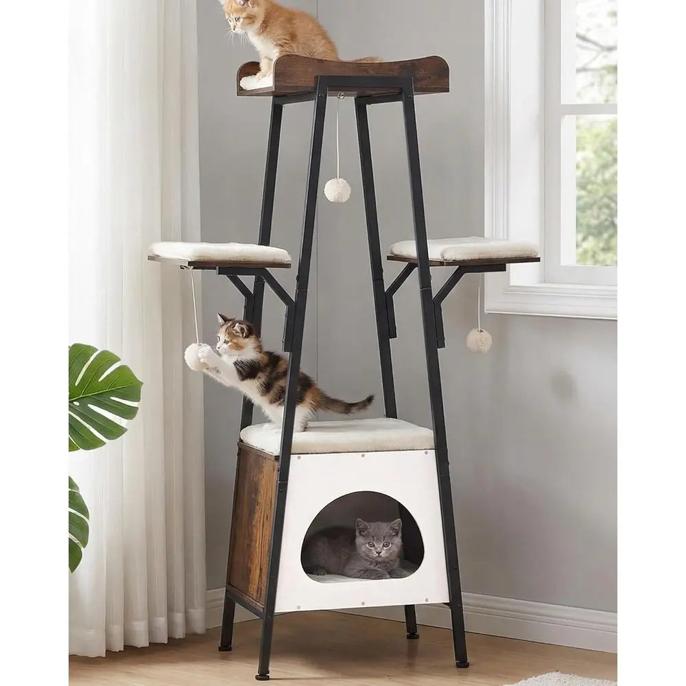 Cat Tree Tower For All Cats With Multi Level Playtime