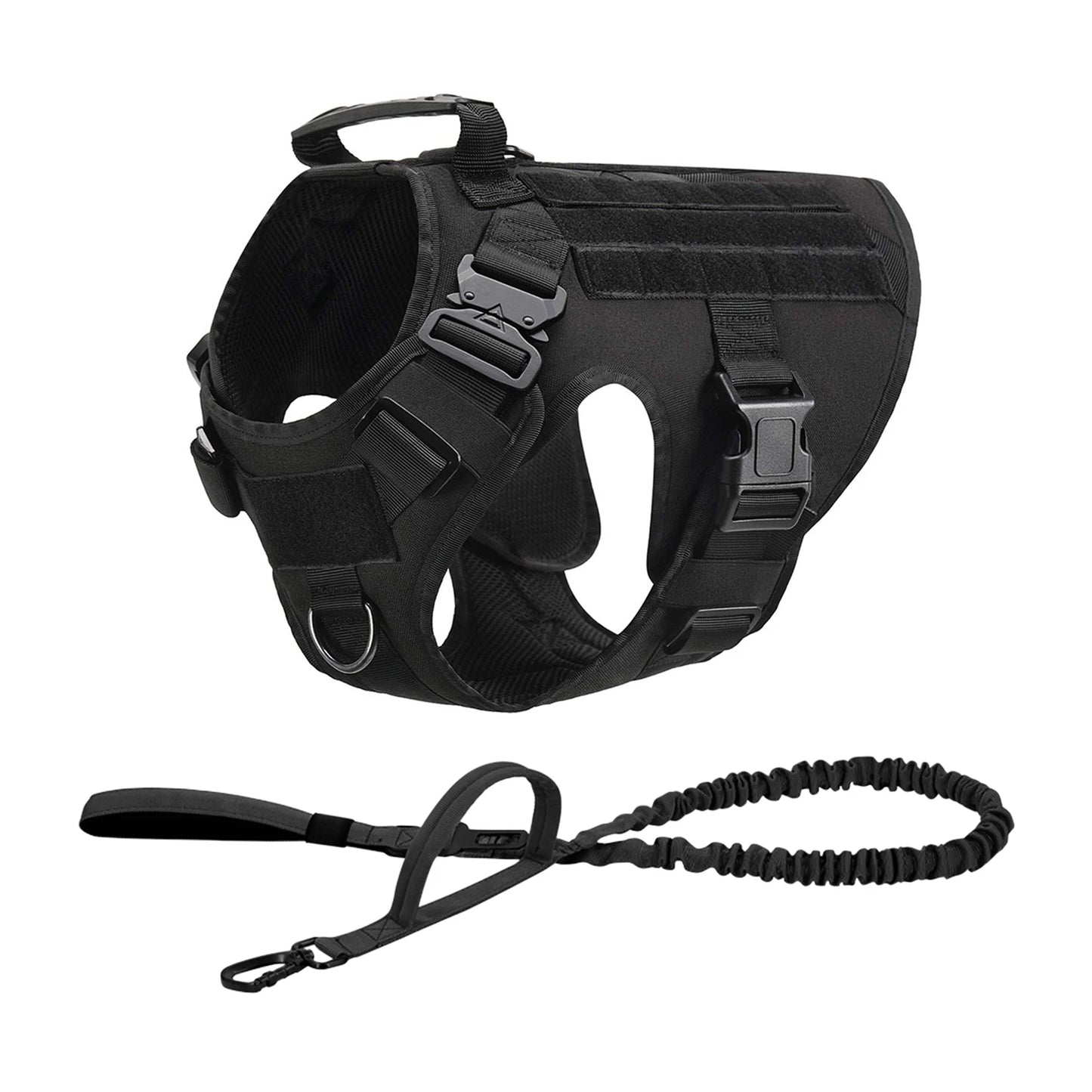 Tactical Dog Harness Vest With Molle Pouches For German Shepherd Training