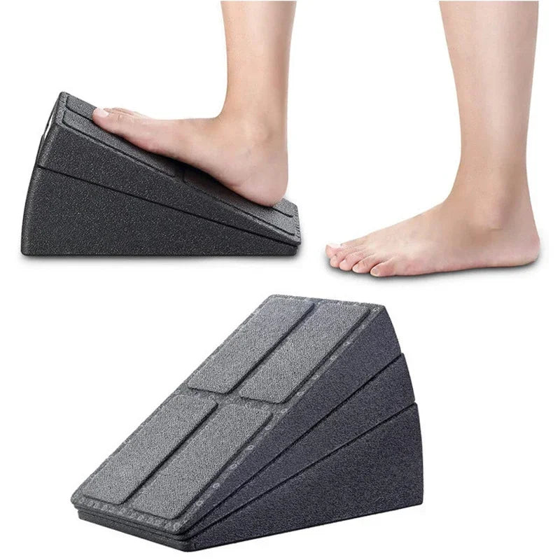 Yoga Wedge Stretch Slant Boards With Adjustable Bricks