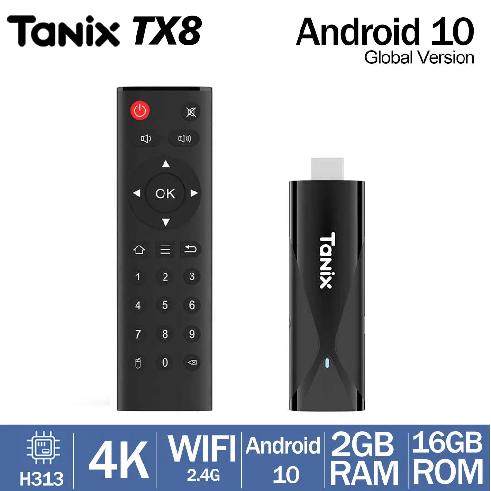 WUDUNG TANIX TX8 Android10 SmartTVMediaBox 4K UltraHD