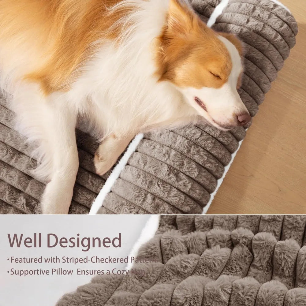 DAFIFY Orthopedic Dog Bed With Pillow Waterproof