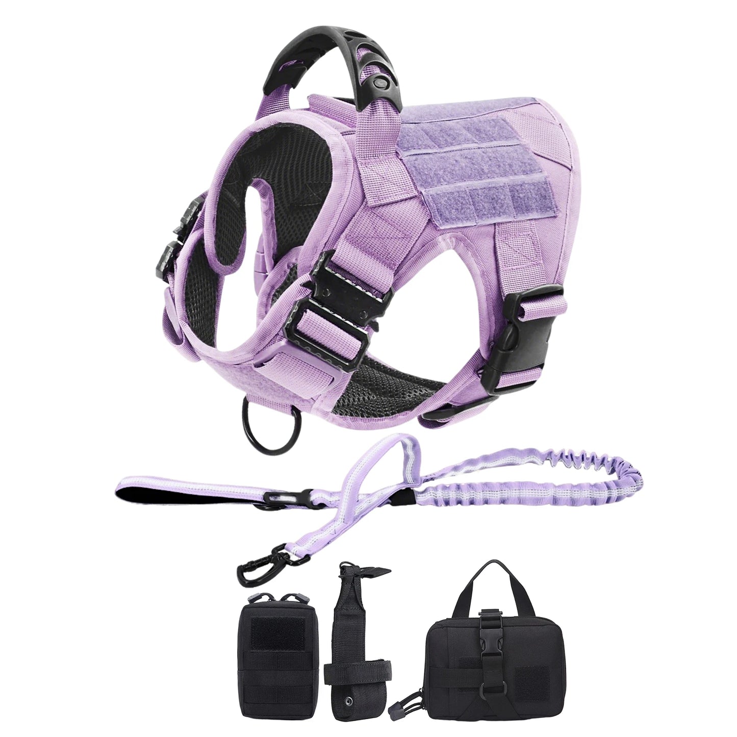 Military Camouflage Nylon Dog Harness Adjustable Training Vest