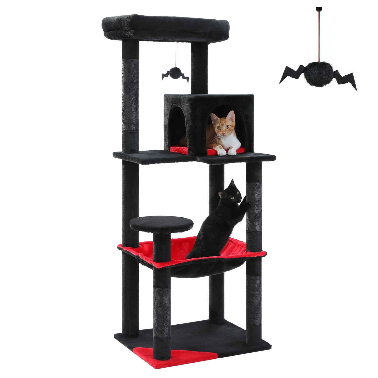 PAWZ Road Five-Level Cat Tree With Hammock And Scratching Posts