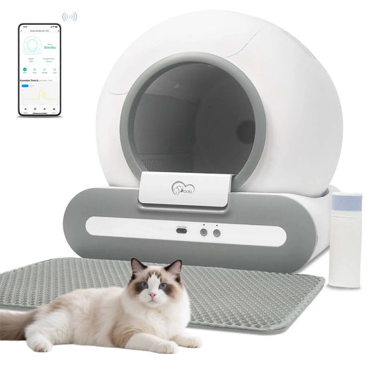 DOEL Self-Cleaning Cat Litter Box with App Control & 2.4G WiFi