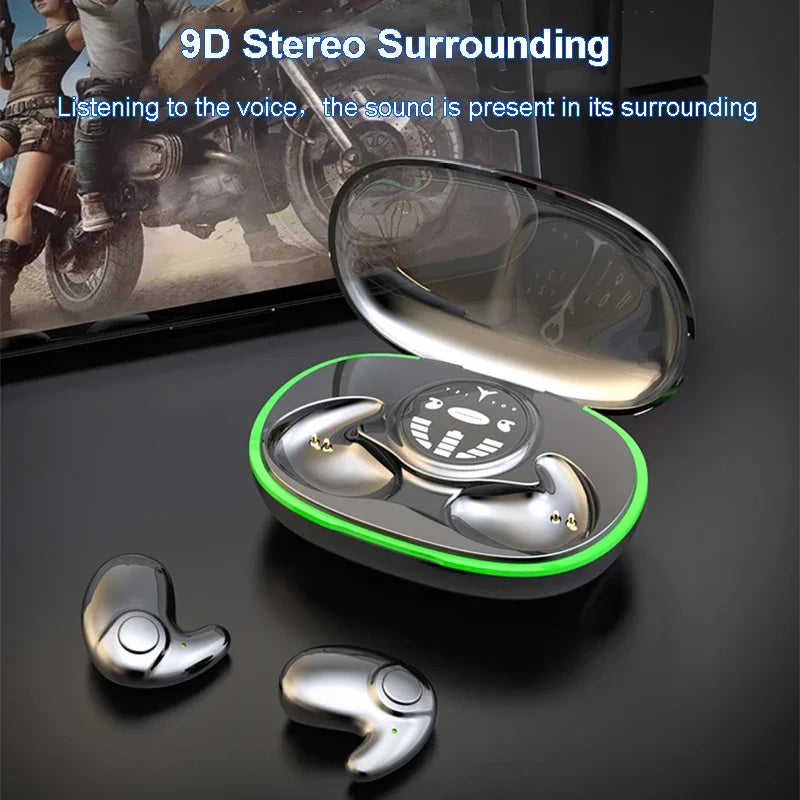 SHUKE Sleep Earbuds Wireless Bluetooth 5.3 Noise Canceling IPX5 Waterproof