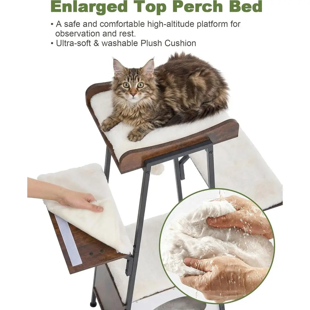 Cat Tree Tower For All Cats With Multi Level Playtime