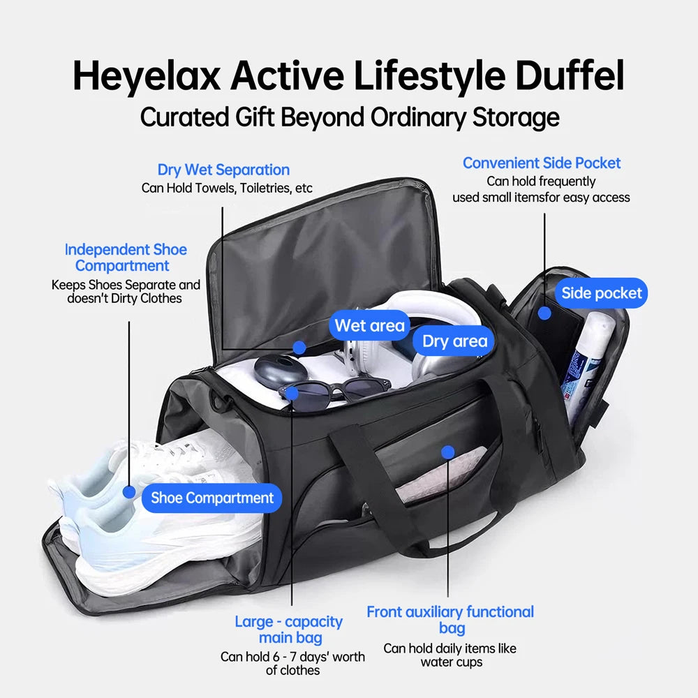 Heyelax Leg Compression Massager With 6 Modes And Intensities