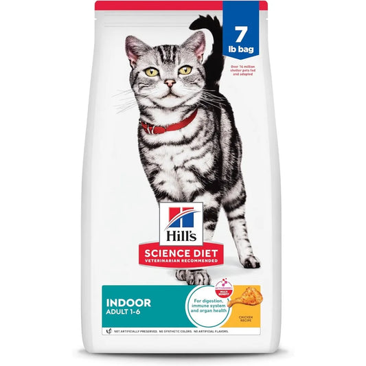 Indoor Adult Cat Food Chicken Dry Kibble For Cats 1to6