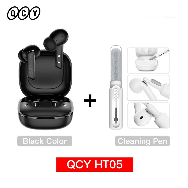 QCY HT05 ANC Wireless Earphones With 40dB Noise Cancellation