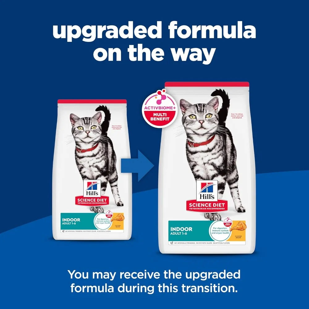 Indoor Adult Cat Food Chicken Dry Kibble For Cats 1to6