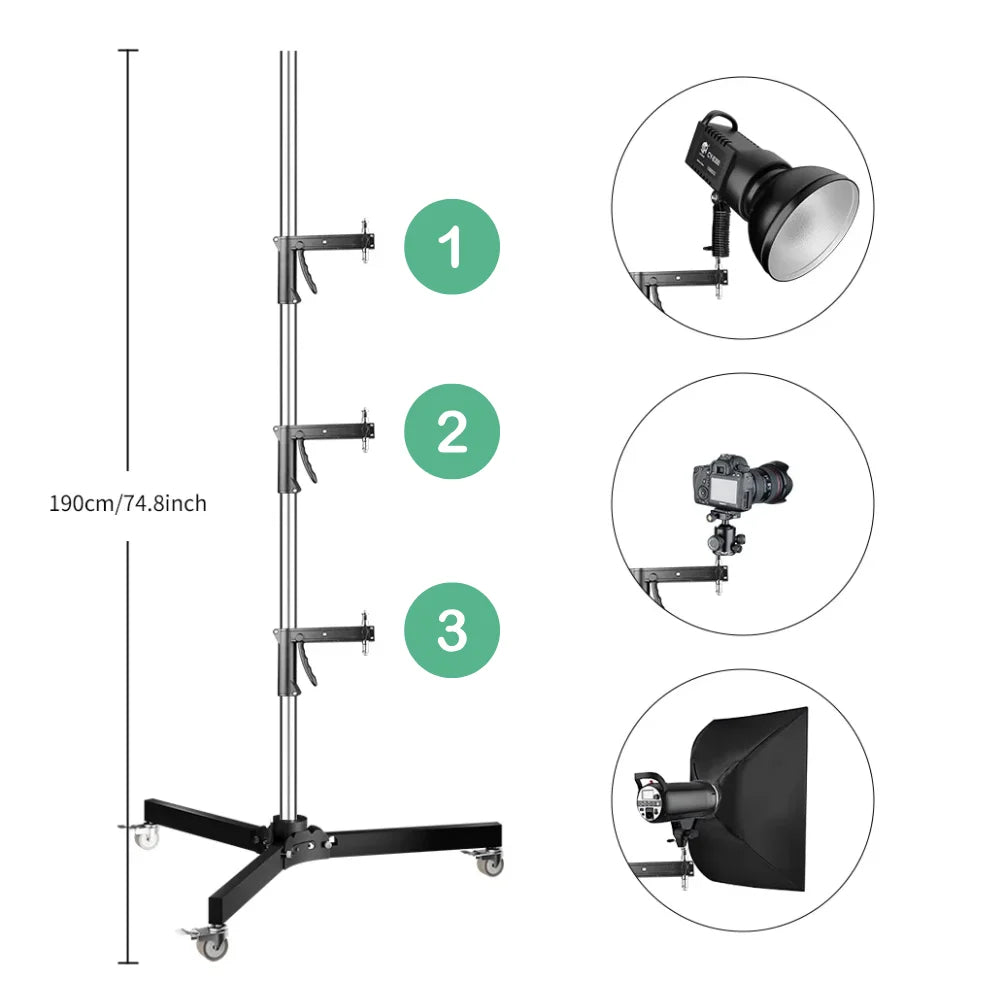 SH Studio Tripod Foldable Lighting Stand for Photo Studio