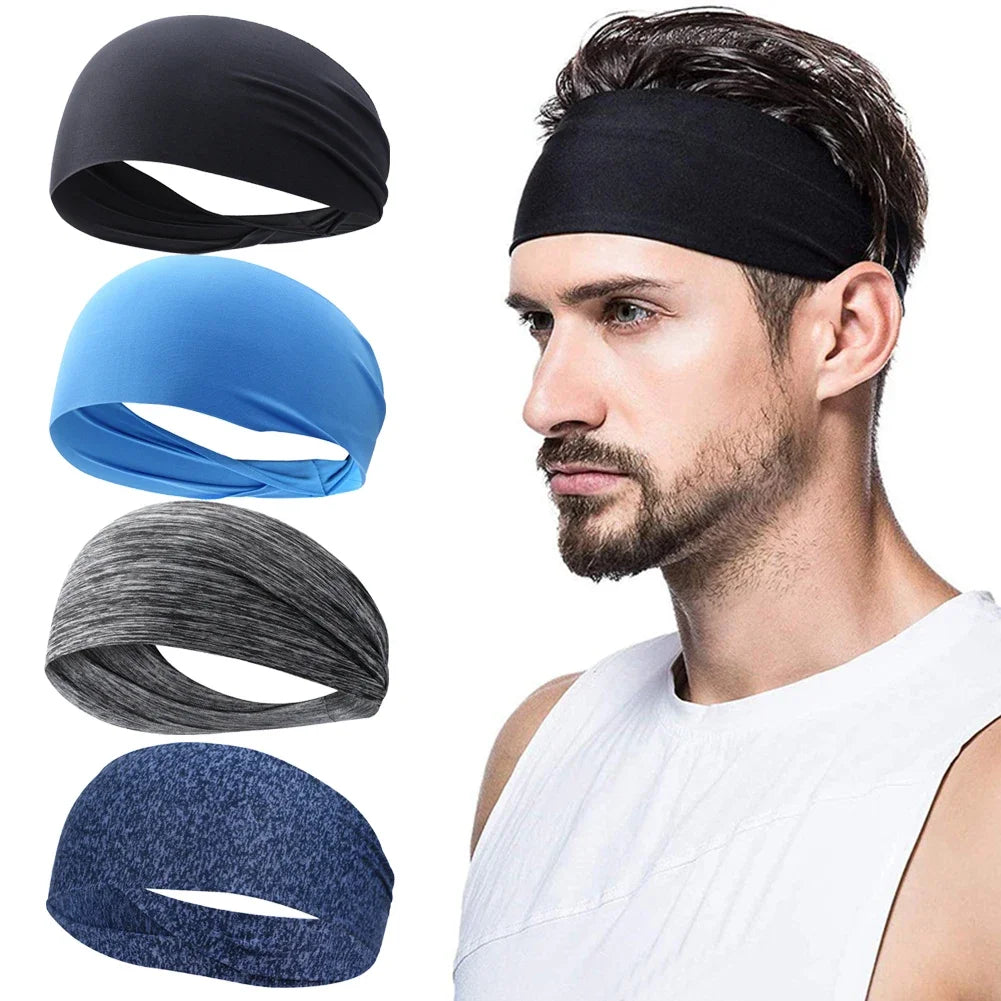 Unisex Polyester Sports Headband Sweatband for Running Workout