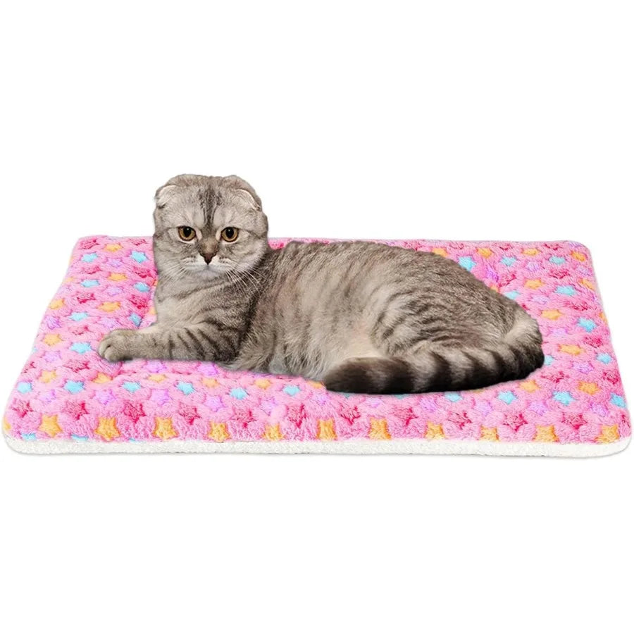 Ultra Soft Reversible Fleece Pet Bed For Small Dogs Cats