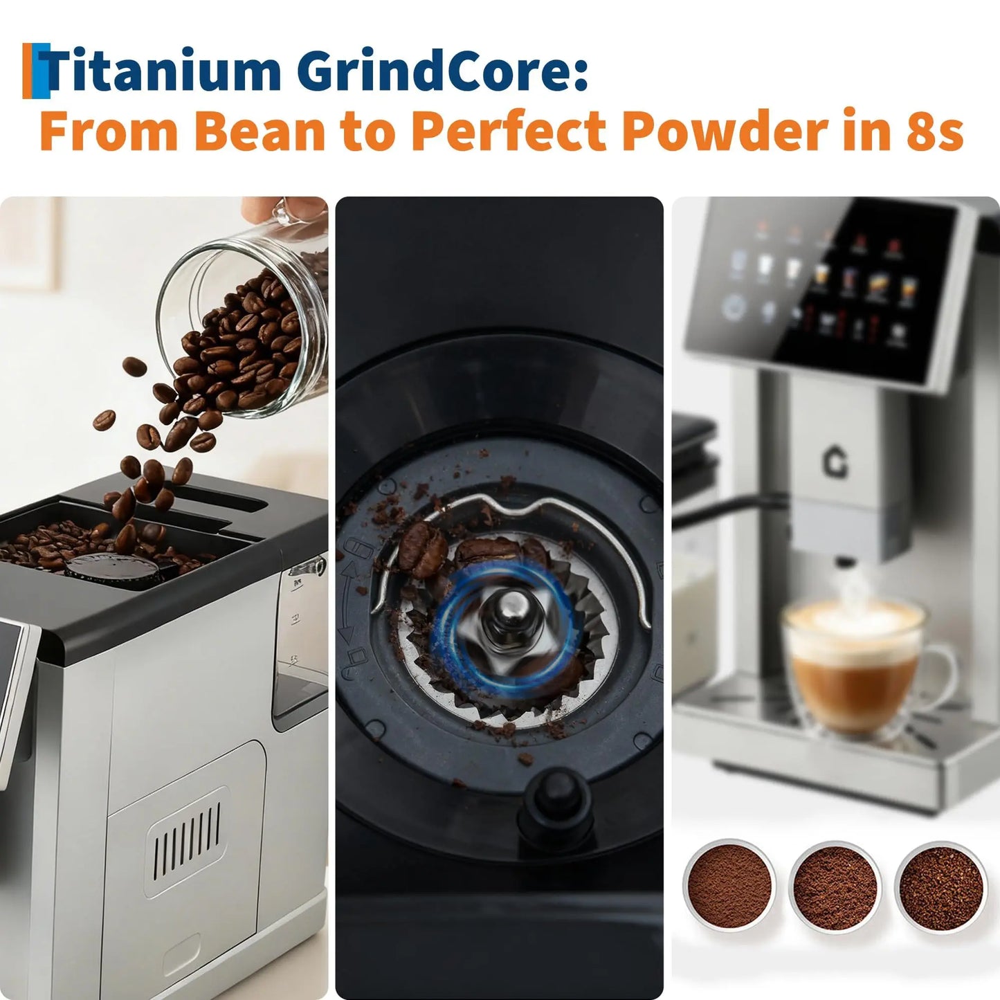 Adoolla 3rd-Gen Automatic Espresso Machine With Milk Frother