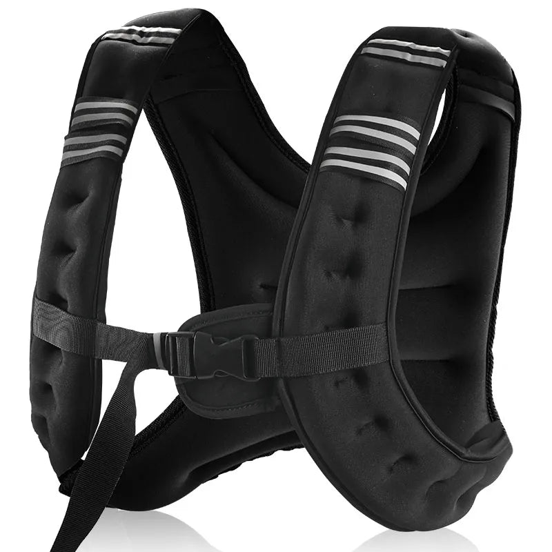 Reflective Stripe Weight Vest for Workout, Running and Fitness Training