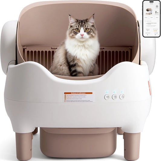 Lunapurr Automatic Self Cleaning Cat Litter Box With App Control Odor Free