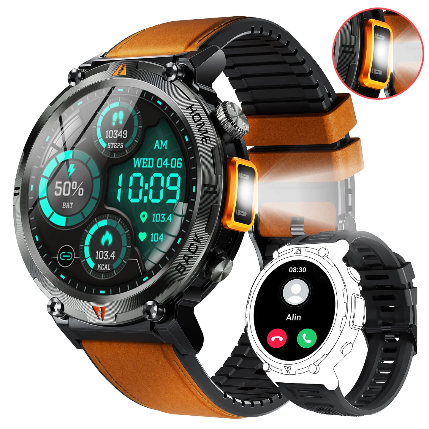 EIGIIS KE3 Bluetooth Call Smartwatch For Men