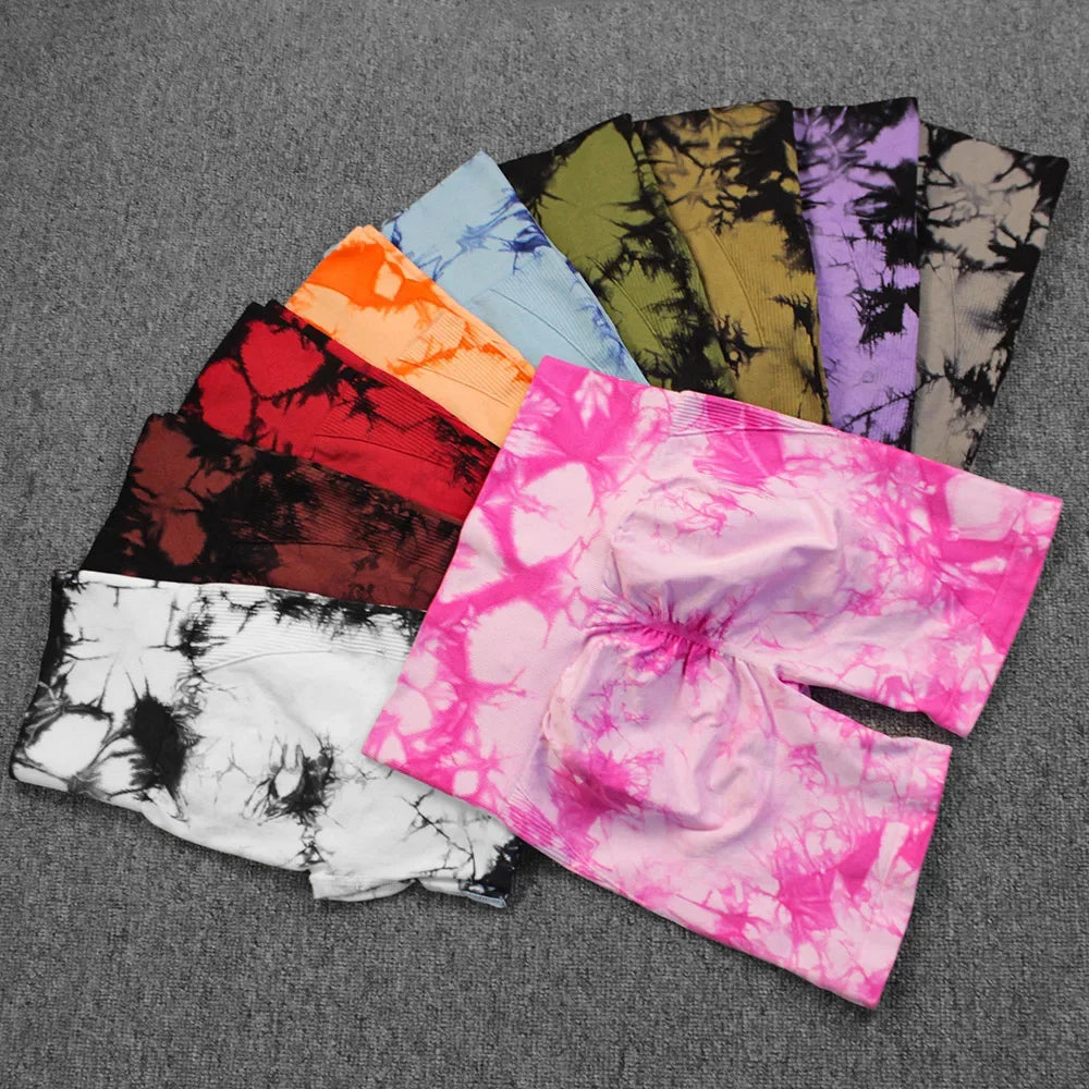 Women Yoga Shorts High Elastic Gym Shorts Push Up Sports Running