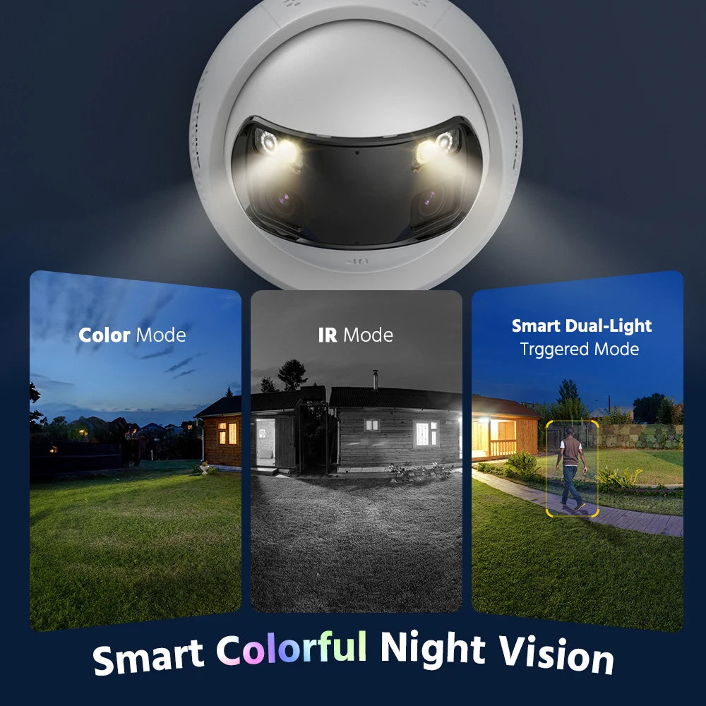 ANNKE 4K Security Camera System With 180 Panoramic Dual Lens NVR